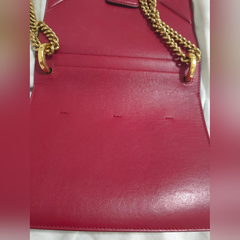 Authentic Fendi small Kan U leather bag in red - Picture 7 of 12